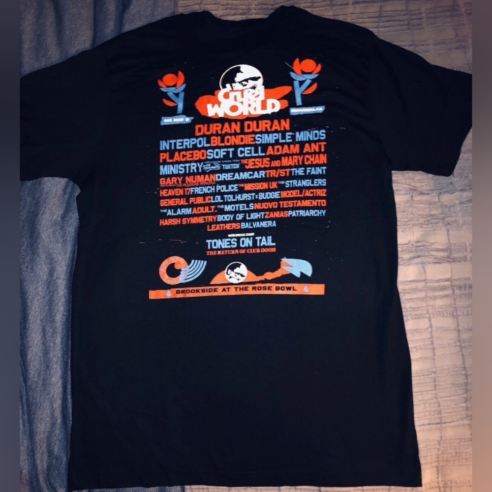 Cruel World 2024 Pasadena Concert Tshirt Men’s Sz M Duran Duran Blondie & More - Picture 2 of 4